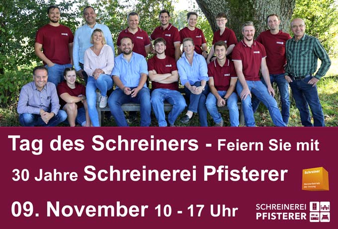 Plakat Tag des Schreiners 2025
